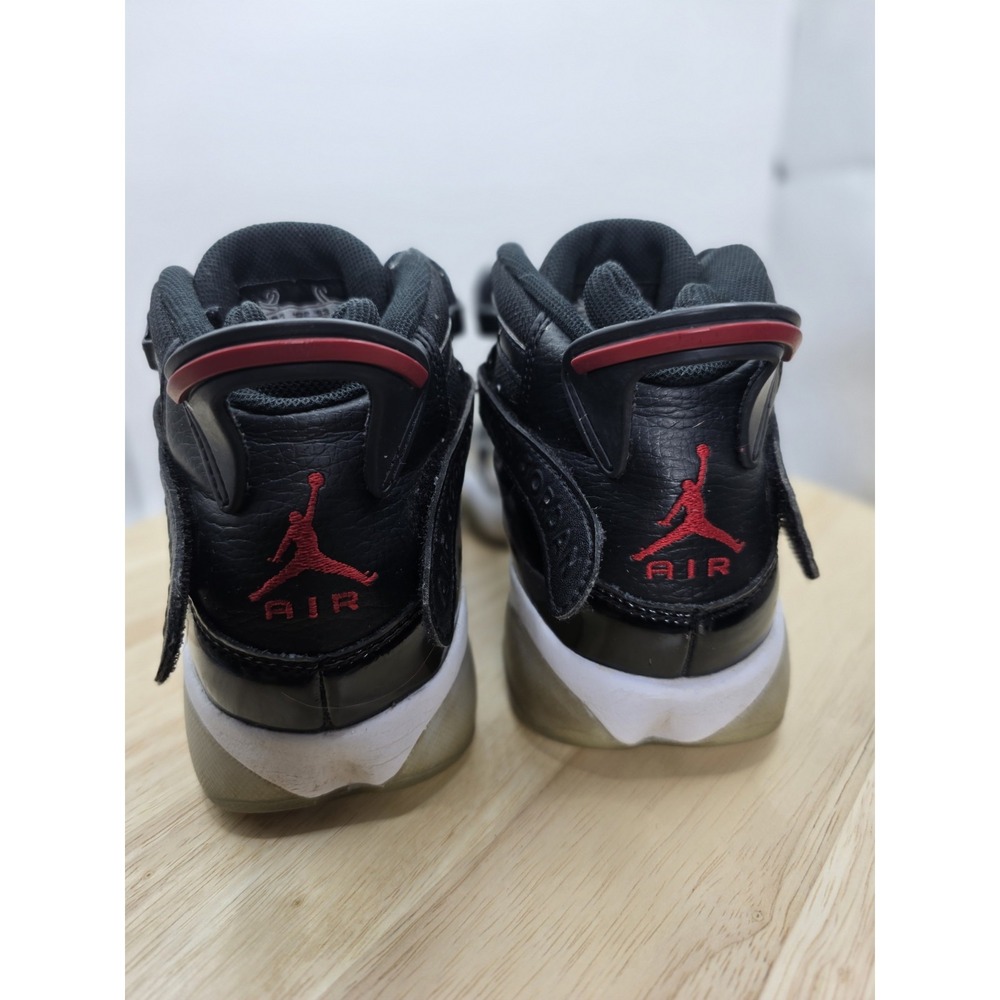 Boys Size 5Y Nike Air Jordan 6 Rings 323419-064 Black Basketball Shoes Sneakers - Picture 5 of 7